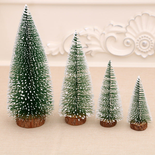 4x Mini Christmas Tree