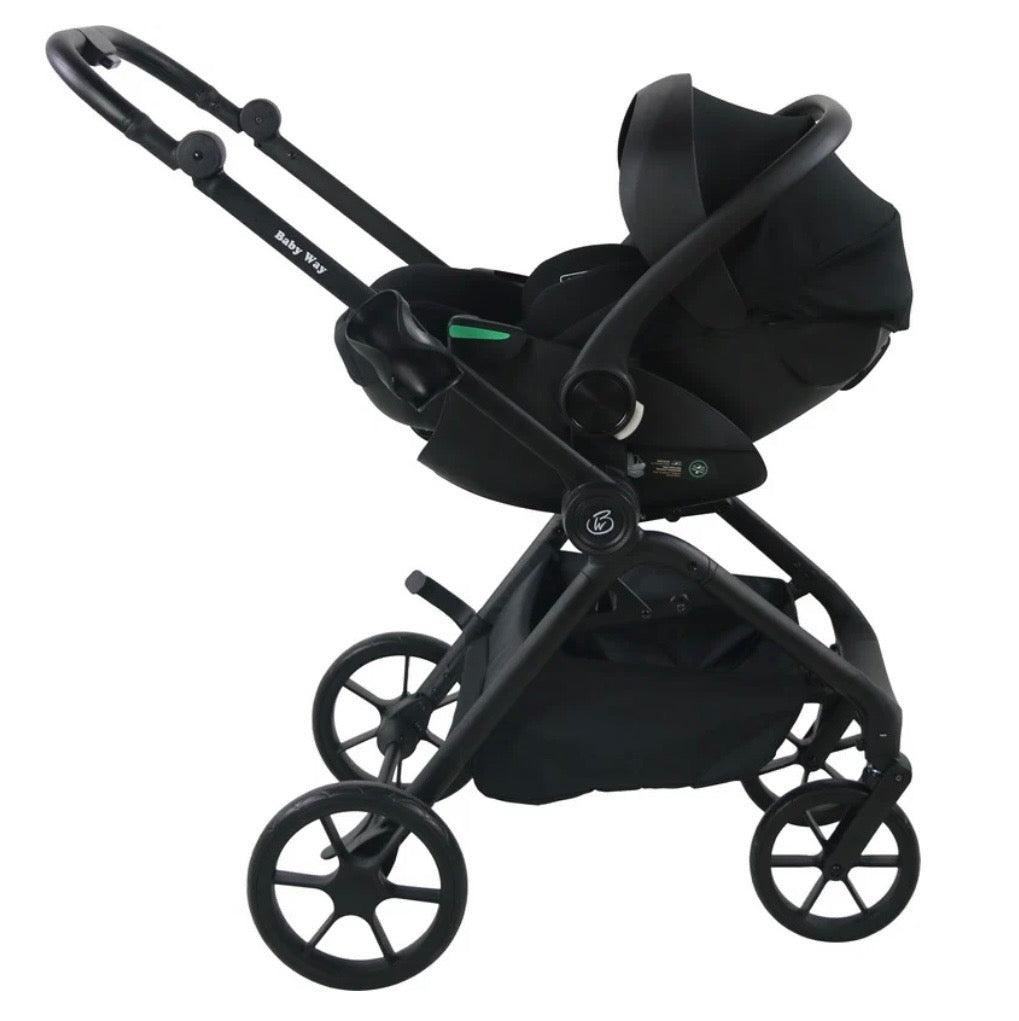 Crown Y Luxury Travel System – Reversible Stroller + Reclining i-Size Capsule Combo