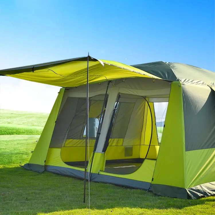Camping Tent 420x305x210cm - Green