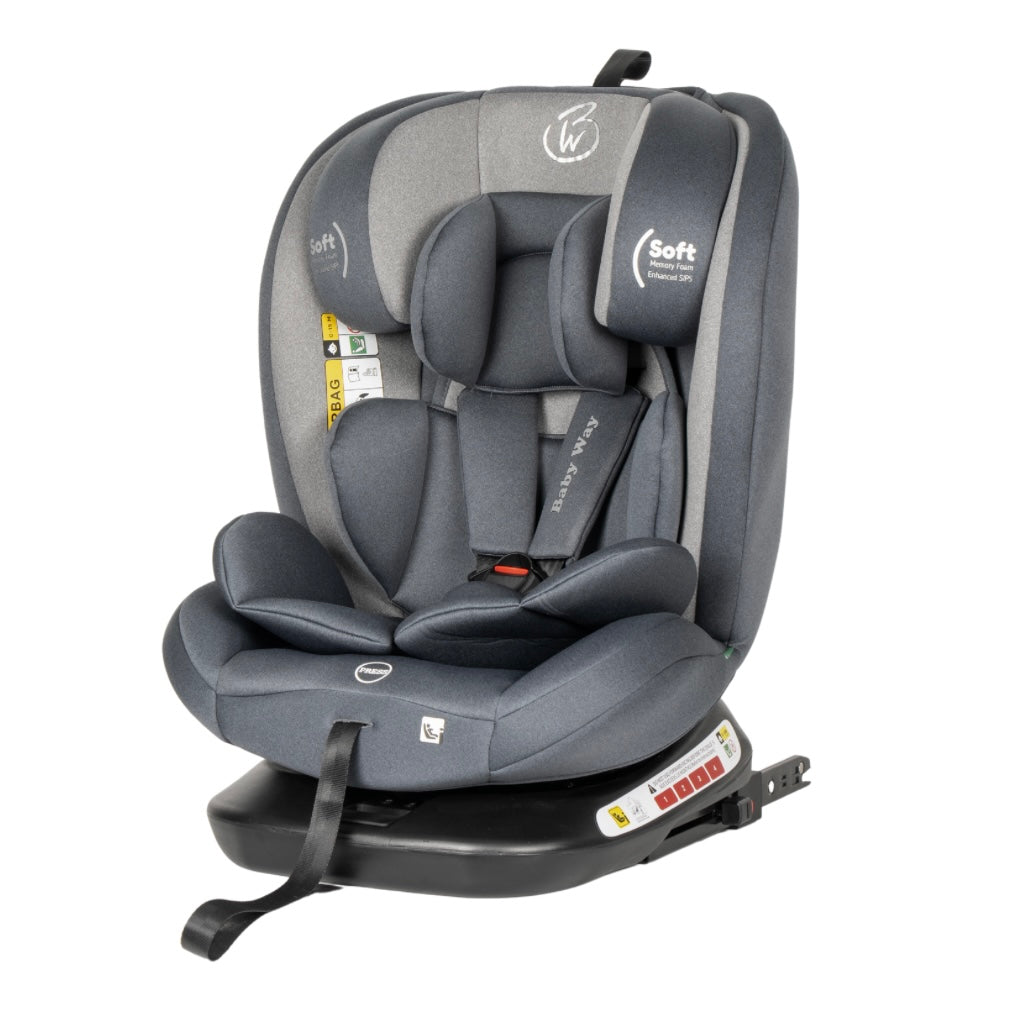 All-Rider 360 Rotating Convertible i-Size R129 Car Seat with ISOFIX and Top Tether - GREY