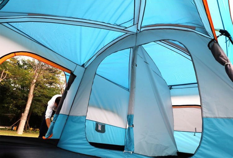 Camping Tent 8-12persons 430x305x203cm Blue