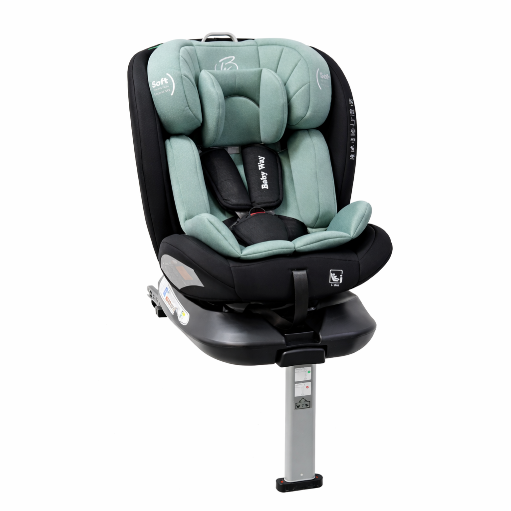 SpinGuard Mint i-Size 360 Rotating and Convertible Car Seat with ISOFIX and Support Leg
