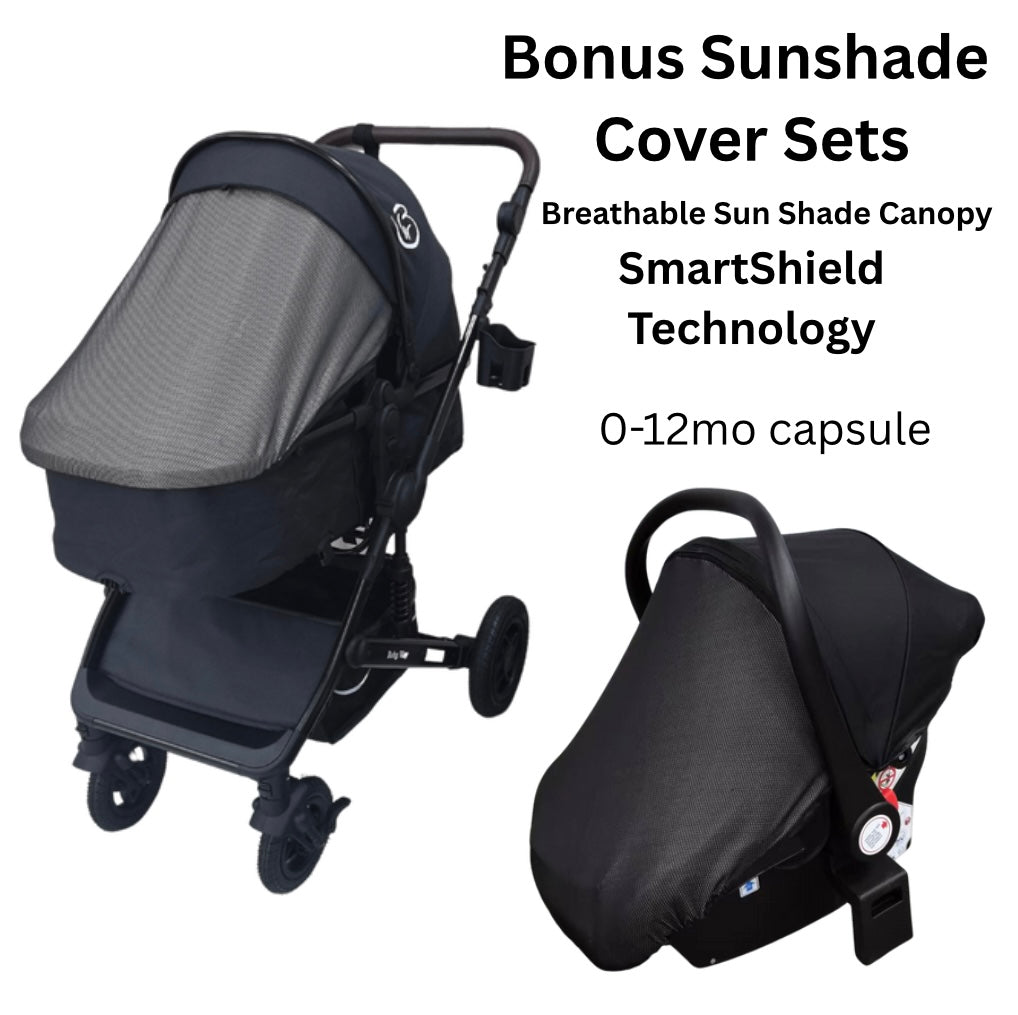 Preorder - Evolve 3 in 1 Stroller + Bassinet + i-Size Capsule Travel System with Sunshade Sets and Mattress + Colour Options