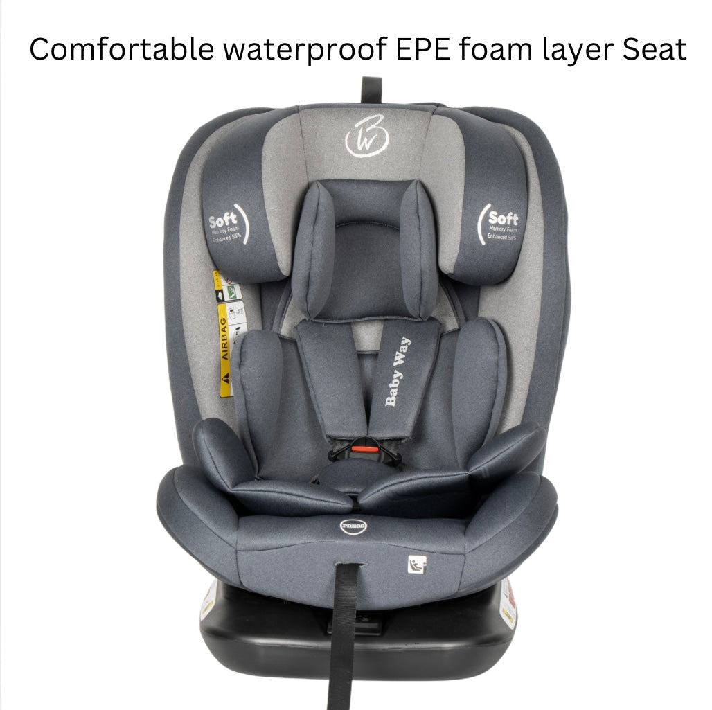 All-Rider 360 Rotating Convertible i-Size R129 Car Seat with ISOFIX and Top Tether - GREY