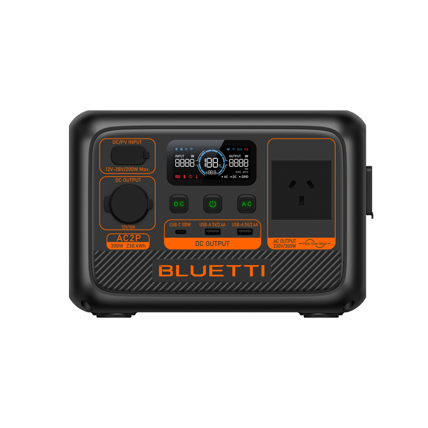 BLUETTI AC2P Portable Power Station | 300W 204Wh - Actiontech