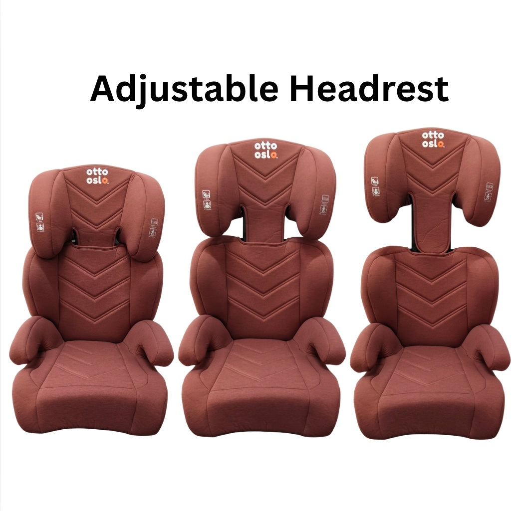 Zen i-Size Booster Car Seat with Isofix and Adjustable Headrest - PINK