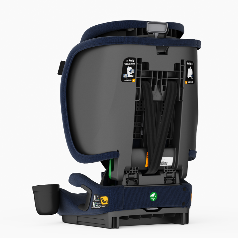 Baby Brightness SecureFit Portable Travel Booster Car Seat Dark Blue