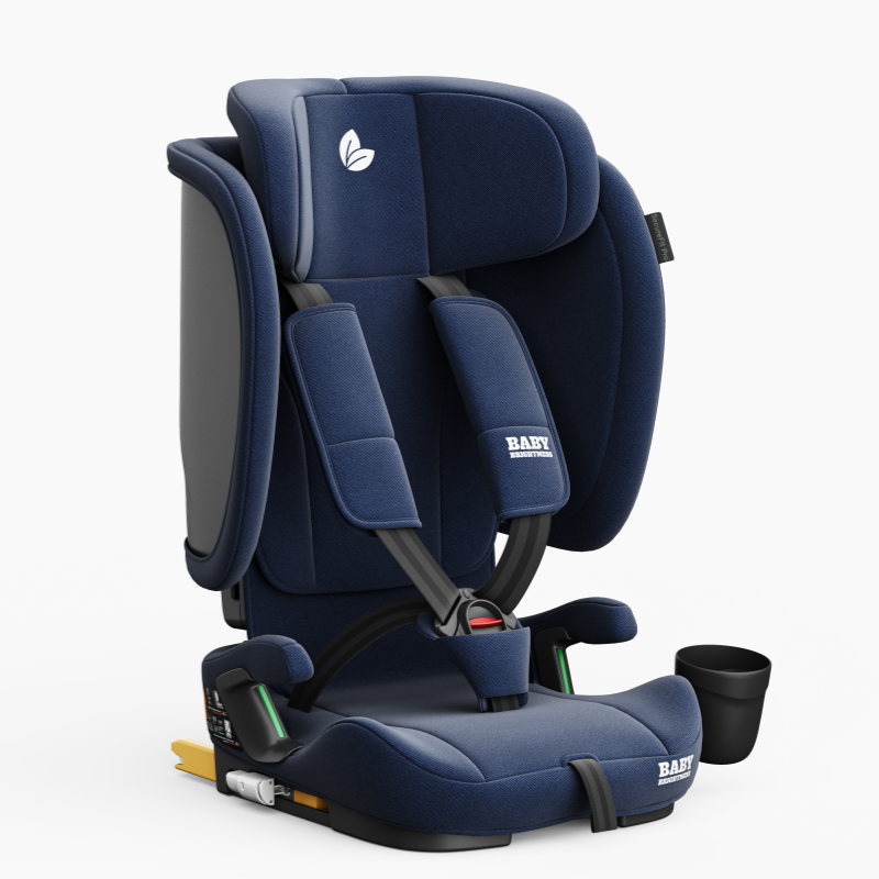Baby Brightness AirGo Lightweight Compact Travel Pram and Portable ISOFIX Travel Booster Car Seat Blue