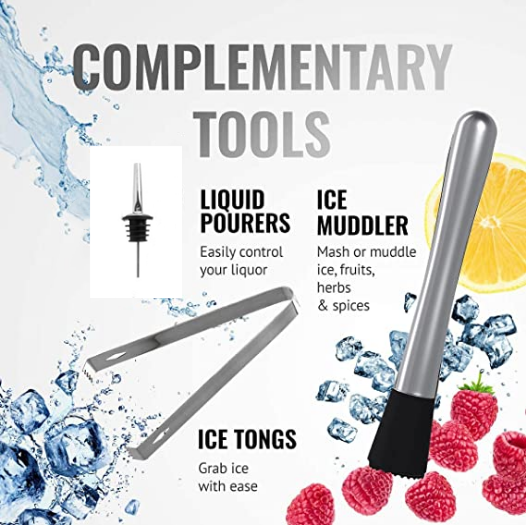 11PCS Cocktail Shaker Bar Set