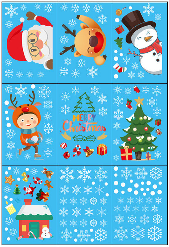 Christmas window stickers A