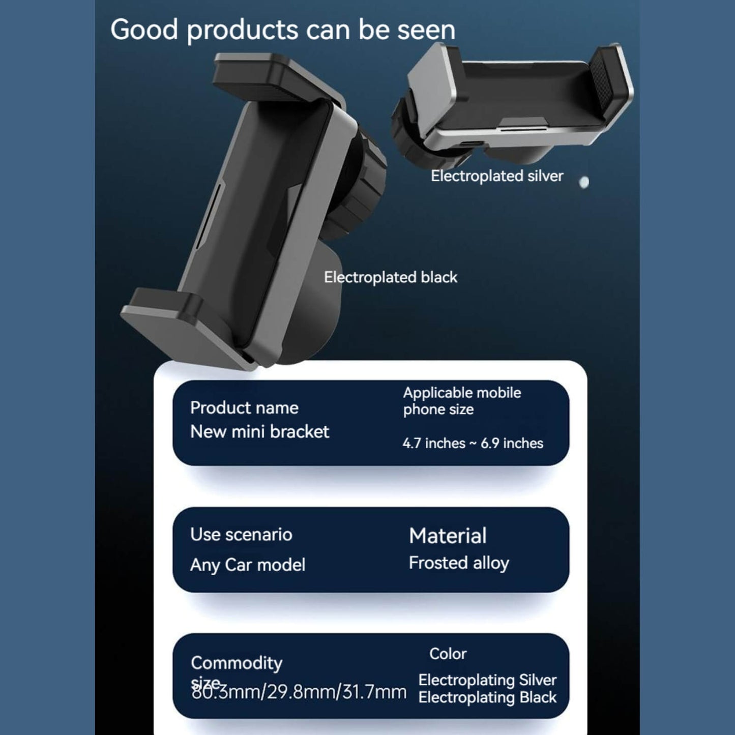 Automatic Clamping Car Phone Holder | Car Phone Mount