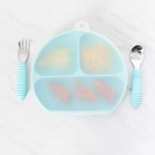 Bumkins - Super Suction Silicone Grip Dish with Lid