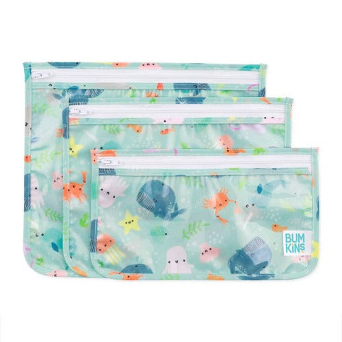 Bumkins - Clear Travel Bags 3pk