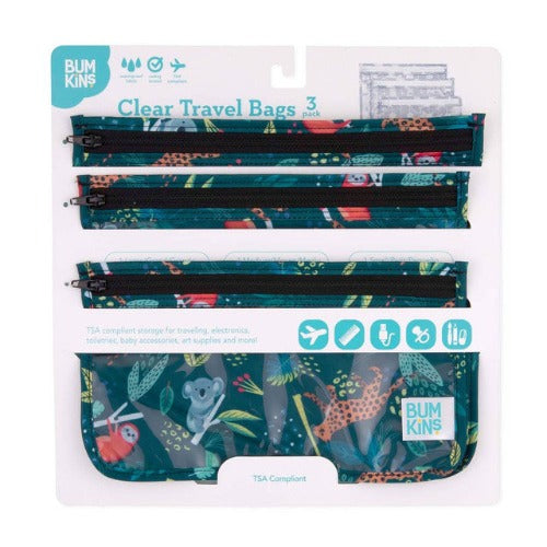 Bumkins - Clear Travel Bags 3pk