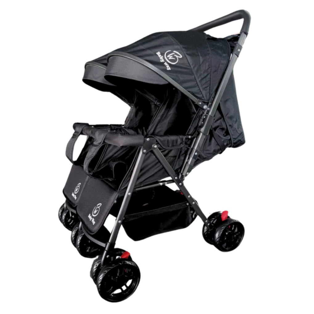 Black 2-Way Folding Compact Double