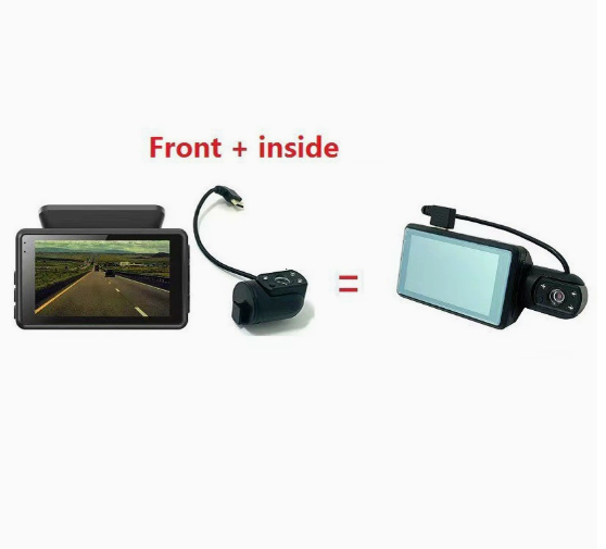 1080P Car DVR 3" Dual Lens Dash Cam Video Recorder Camera Night Vision