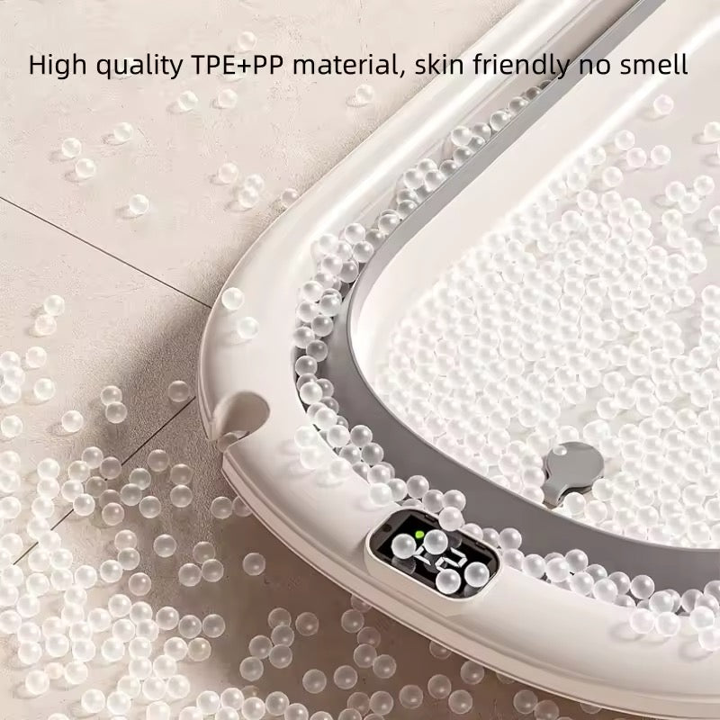 Foldable Baby Bath with Digital Thermometer & Newborn Support Rack - GREY