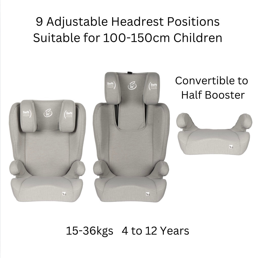 Elite Extend i-Size R129 Booster Car Seat with ISOFIX and Cup Holder
