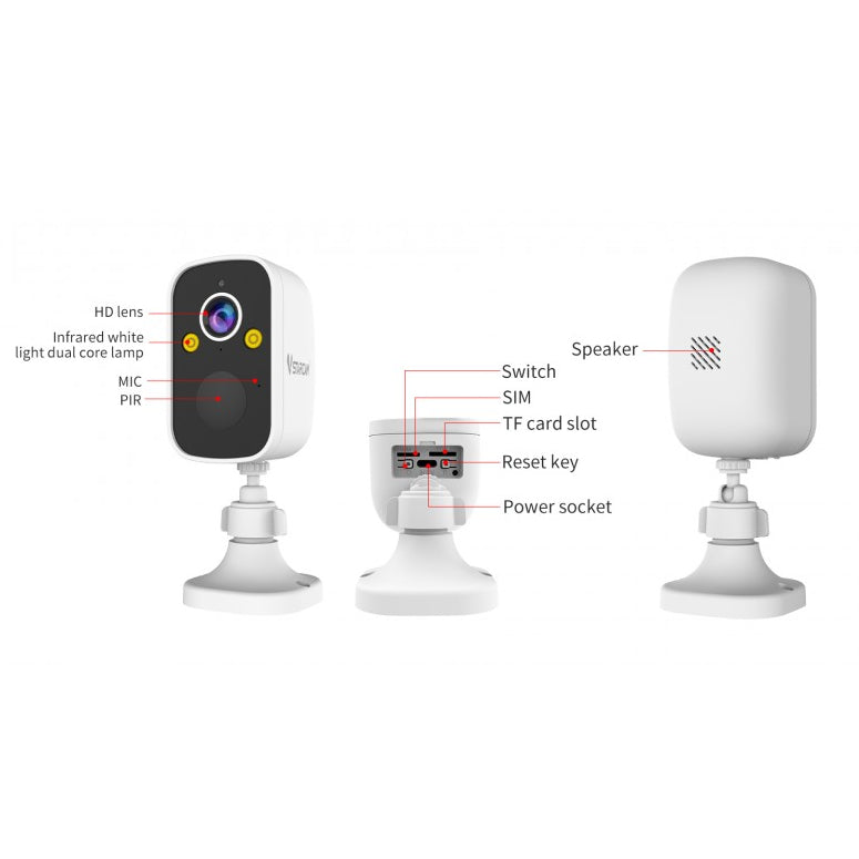 Vstarcam 4G Security Camera Solar Powered