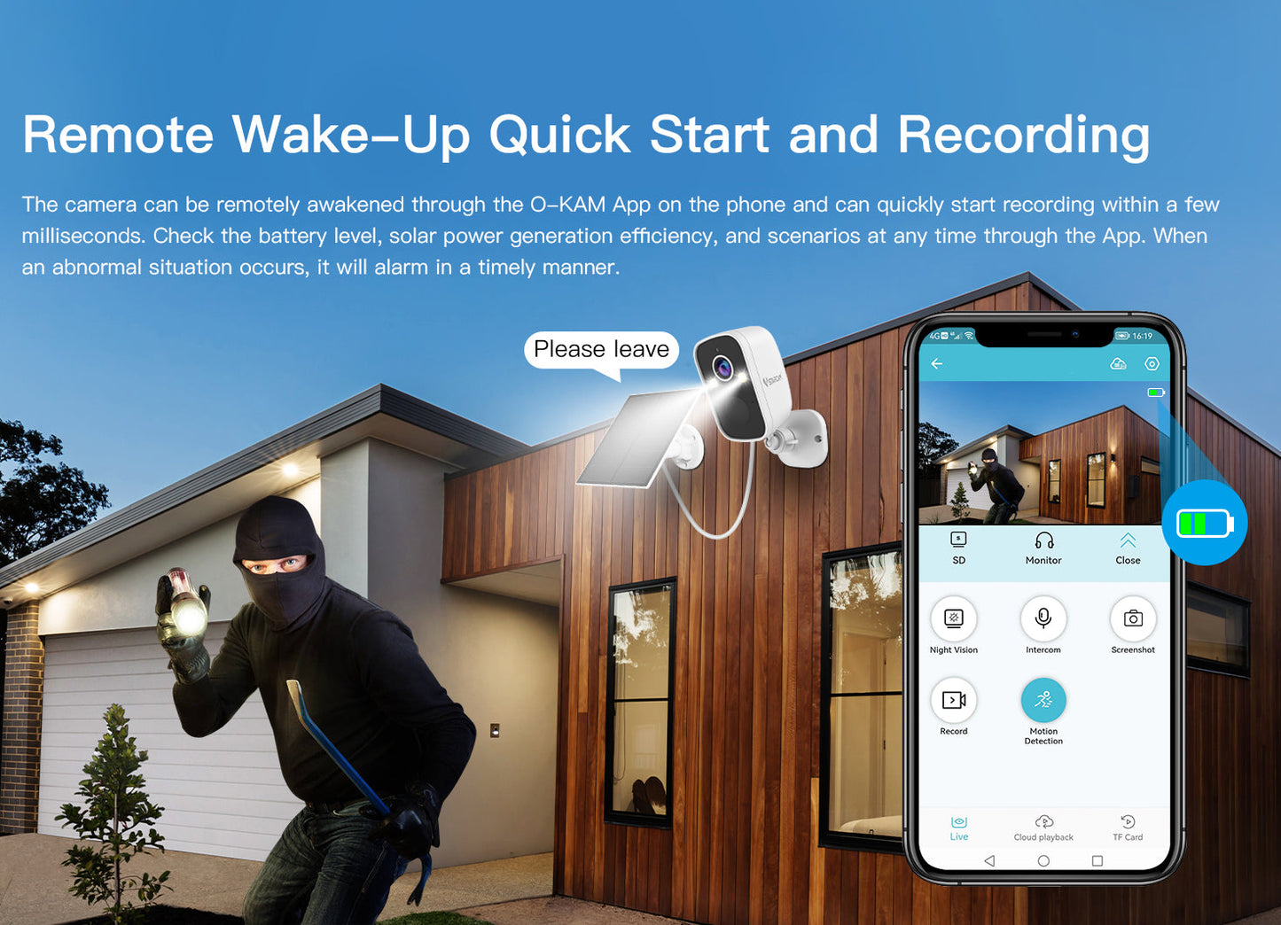 Vstarcam 4G Security Camera Solar Powered