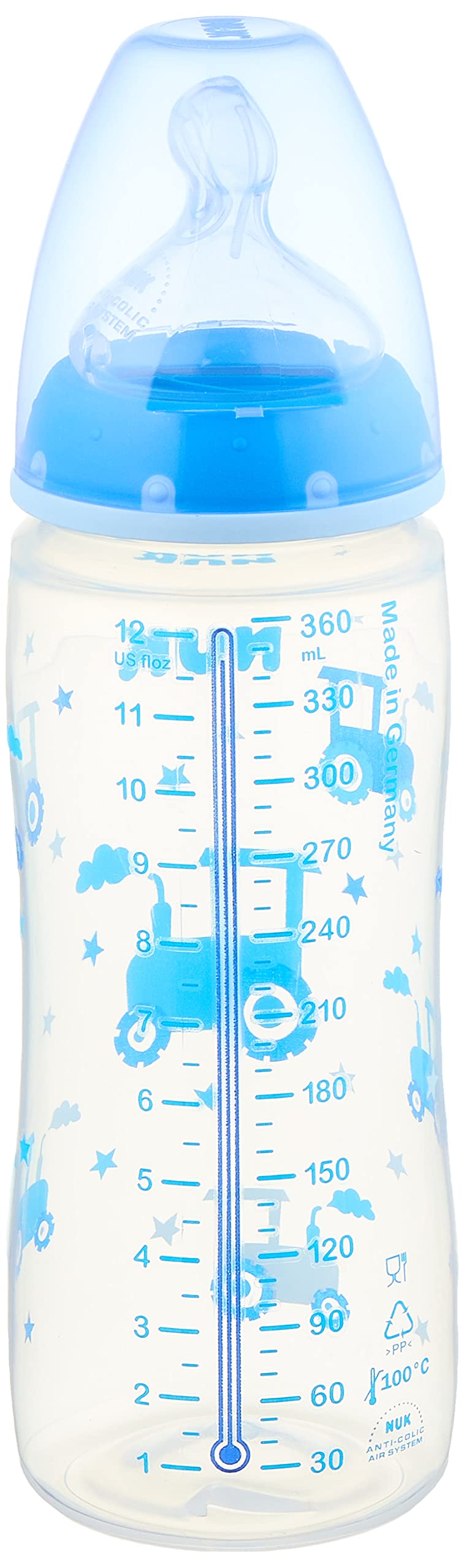 NUK First Choice Plus Baby Bottle with Temperature Control 6-18M