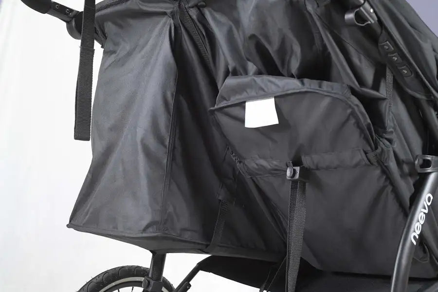 Neeva 3-Wheel TWIN Jogger - Black - Babyonline