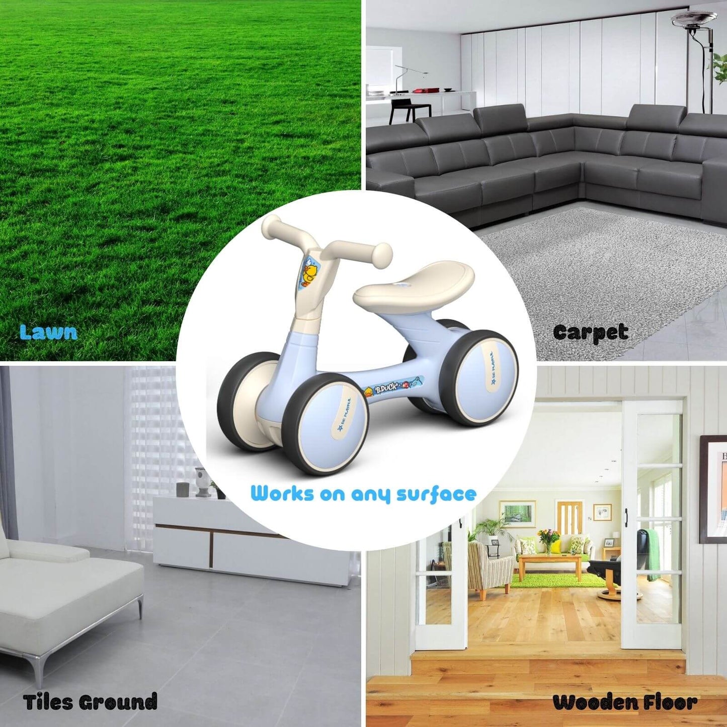 Baby Balance Bike 1006BD Purple