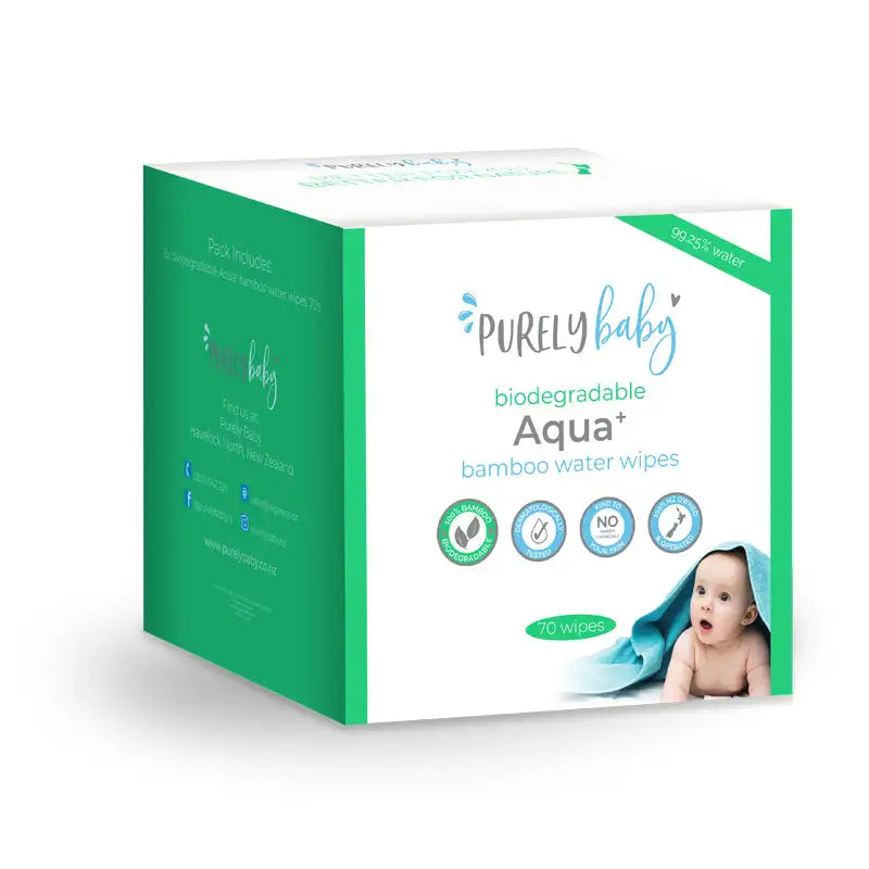 Purely Baby Aqua + Biodegradable Bamboo Water Wipes - Babyonline