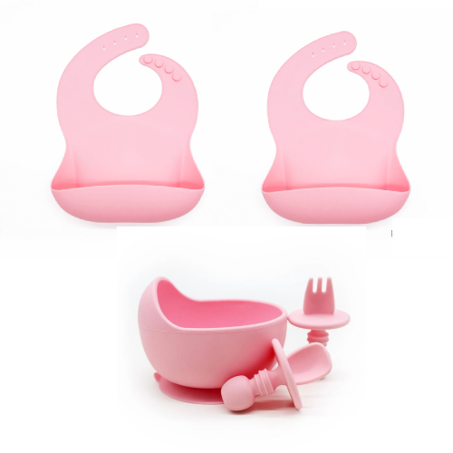 Sleepytot - Silicone Suction Bowl & 2 Bibs Bundle