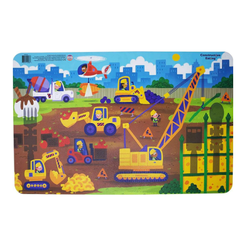 Constructive Eating - Construction Placemat
