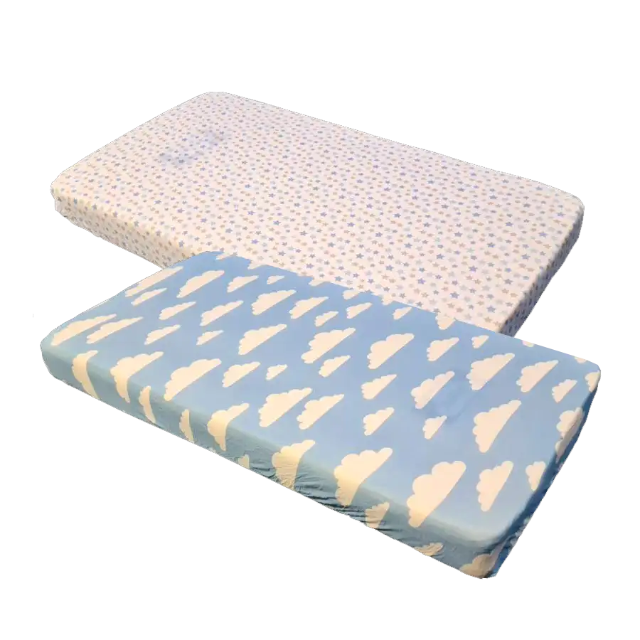 Sleep Tight Cotton Fitted Cot Sheet Pack of 2 BLUE - Babyonline