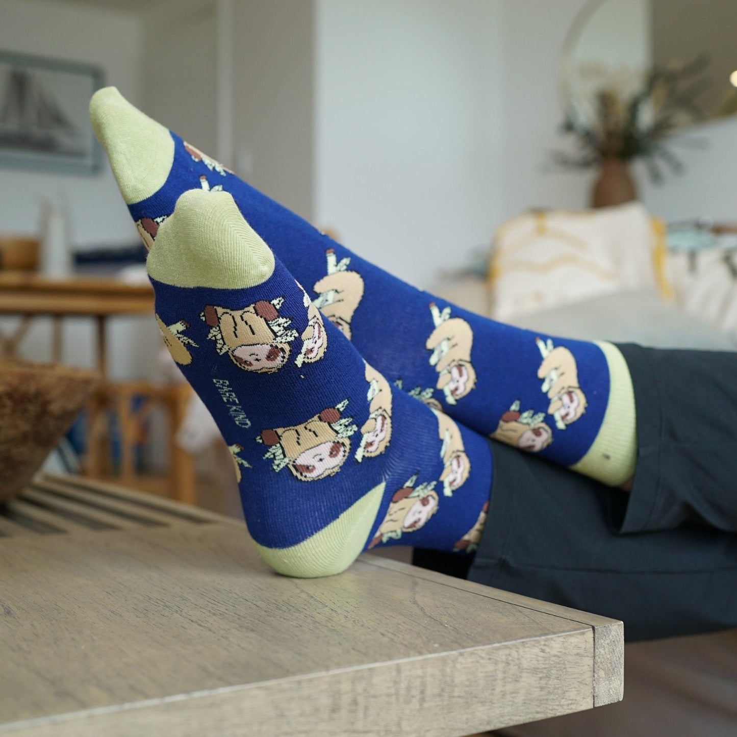 Save the Blue Sloth Bamboo Socks