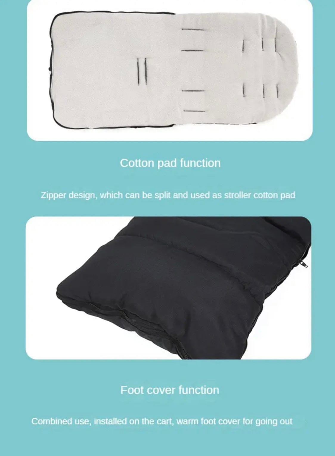 Versatile Universal Stroller Footmuff Waterproof Cover /Sleeping Bag