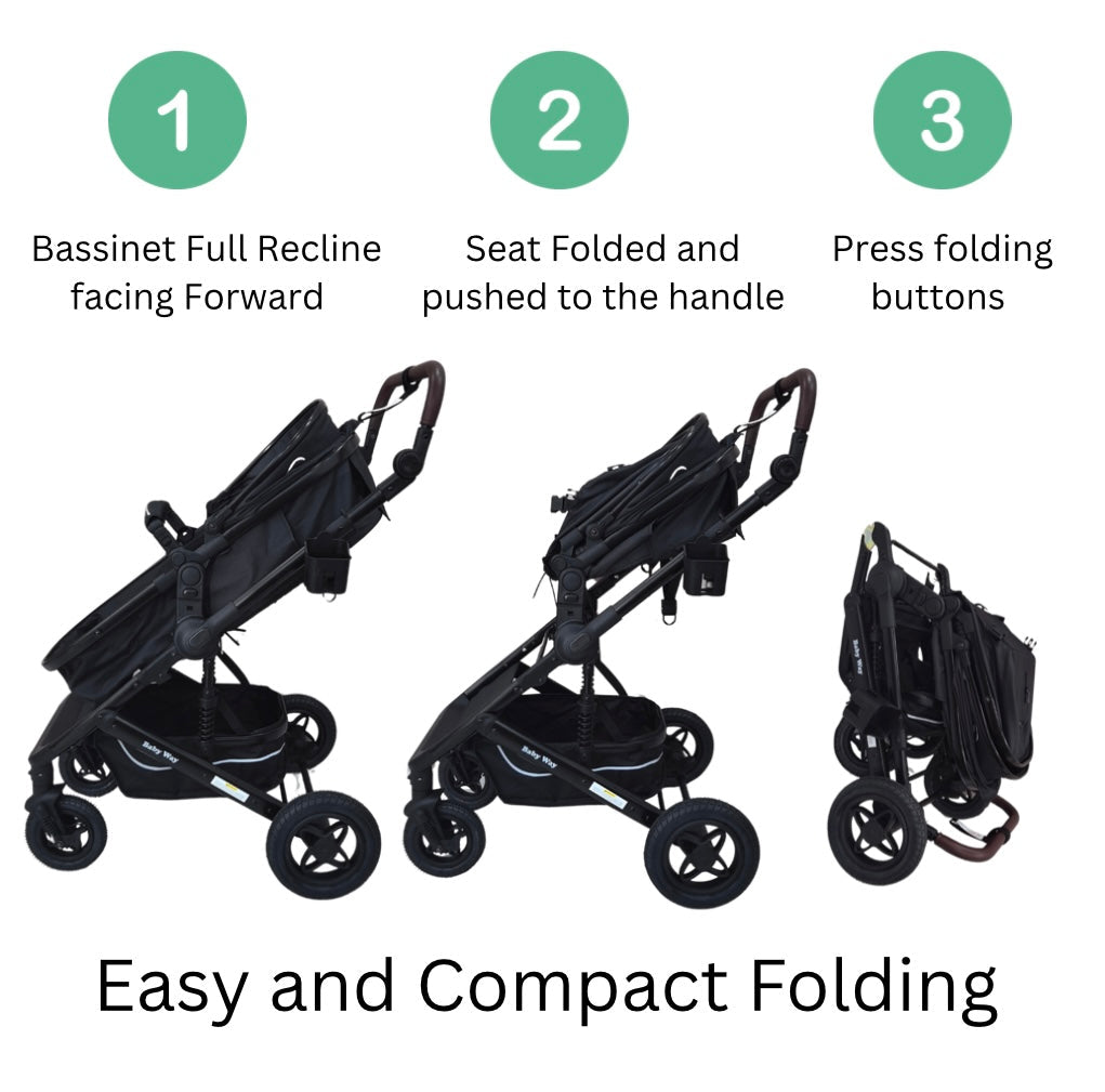 Preorder - Evolve 3 in 1 Stroller + Bassinet + i-Size Capsule Travel System with Sunshade Sets and Mattress + Colour Options