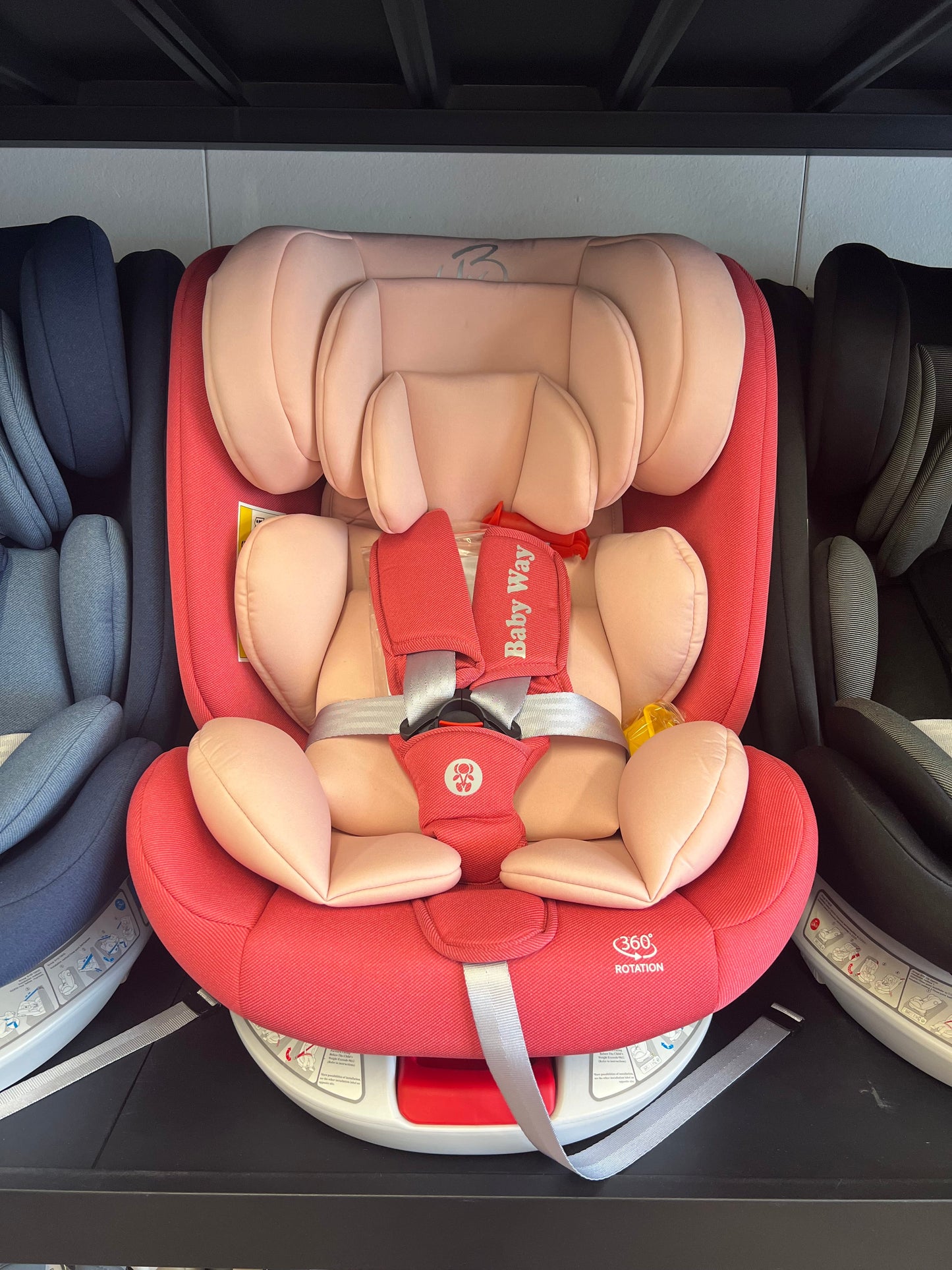 The Slim: 360 Rotation Convertible Car Seat with Double Head & Neck Support with ISOFIX and Top Tether