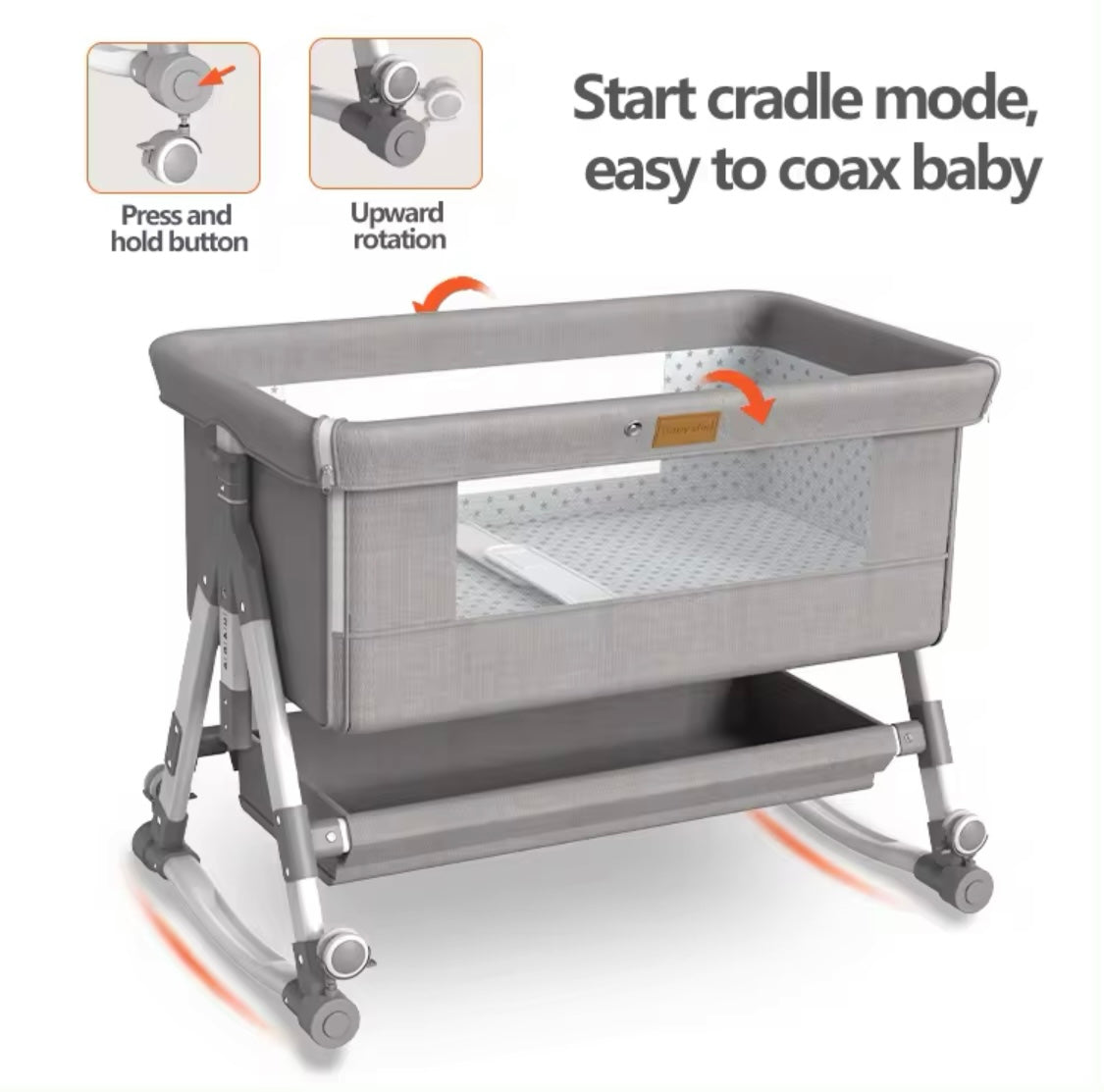 Baby Multifunctional Co-Sleeper Bed and Changing Table