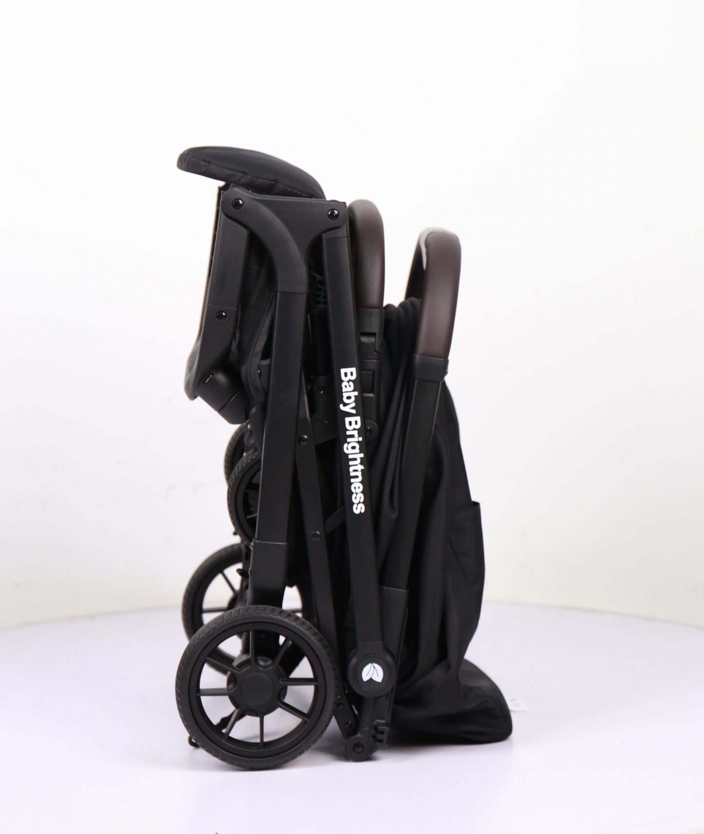 Baby Brightness AirGo Lightweight Compact Travel Pram and Portable ISOFIX Travel Booster Car Seat Black