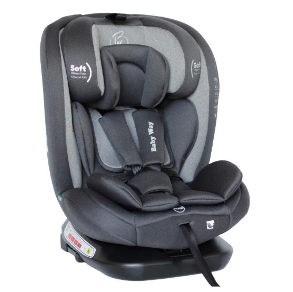 All-Rider 360 Rotating Convertible i-Size R129 Car Seat with ISOFIX and Top Tether - GREY