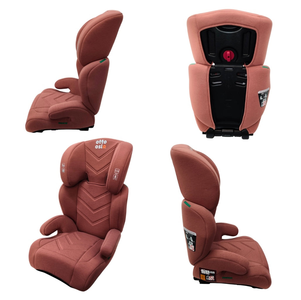 Zen i-Size Booster Car Seat with Isofix and Adjustable Headrest - PINK