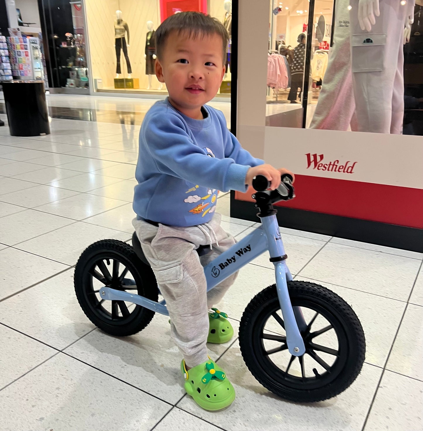 Toddler Balance Bike – Rubber Tyres & Adjustable Seat