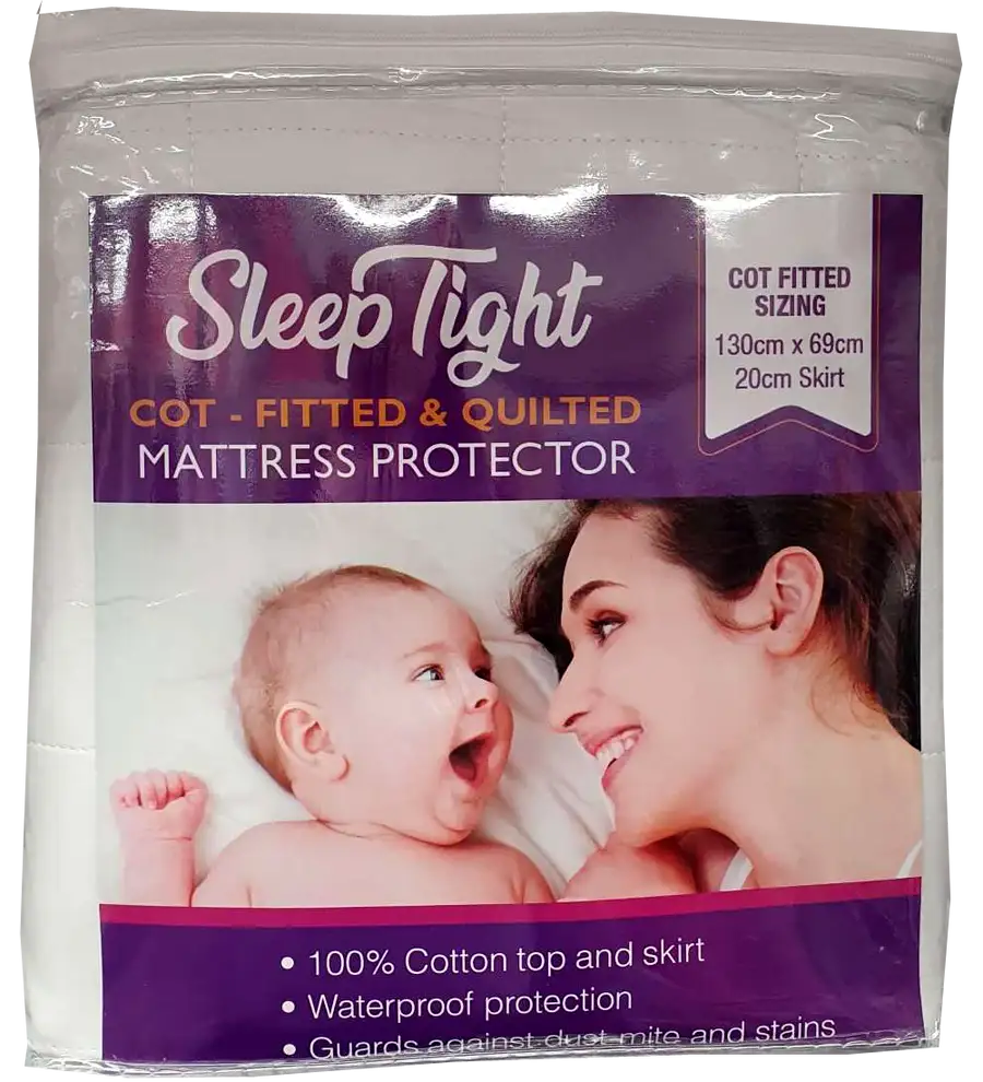 Sleep Tight Fitted Cot Mattress Protector - Babyonline