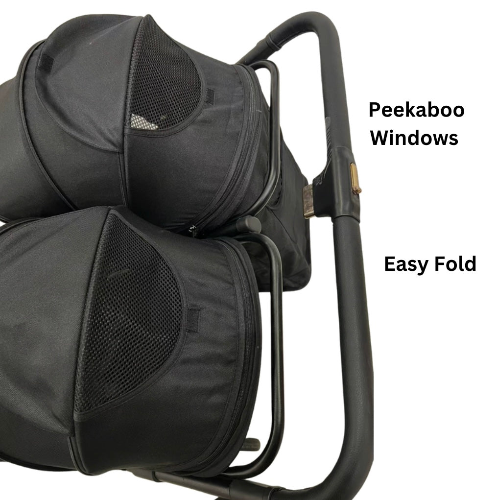 TrekTwo – Ultimate Side-by-Side Double Stroller with Cup Holder