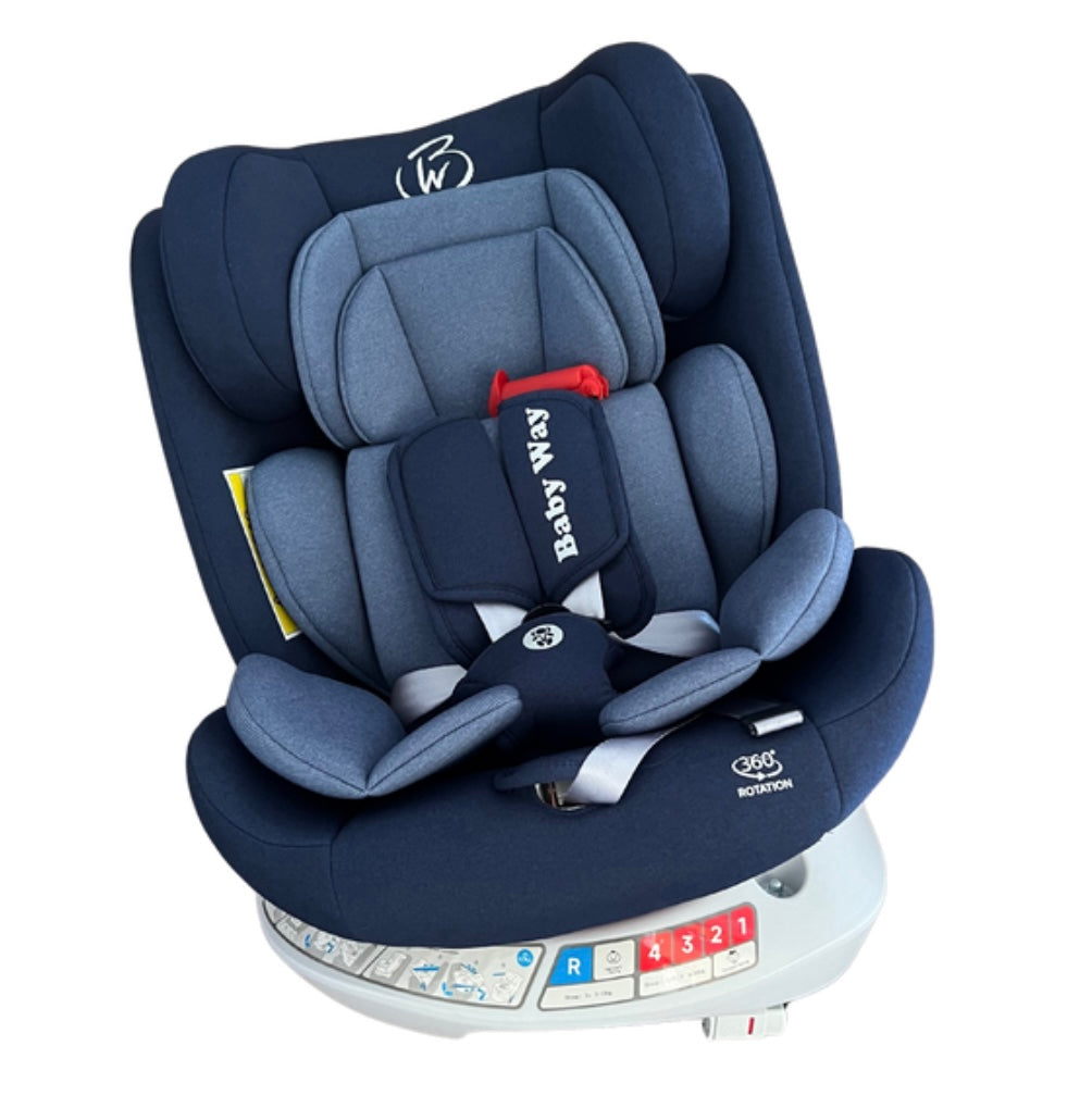 The Slim: 360 Rotation Convertible Car Seat with Double Head & Neck Support