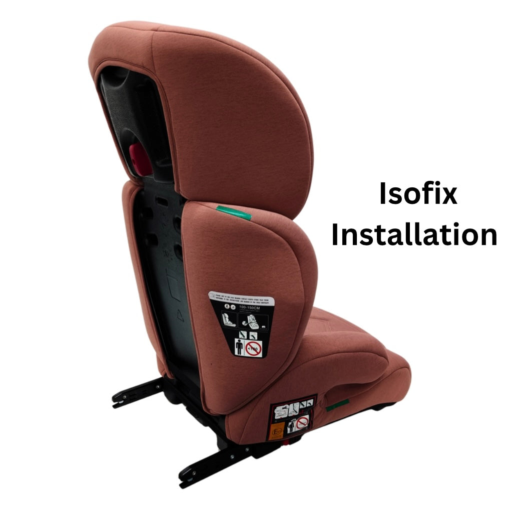 Zen i-Size Booster Car Seat with Isofix and Adjustable Headrest - PINK