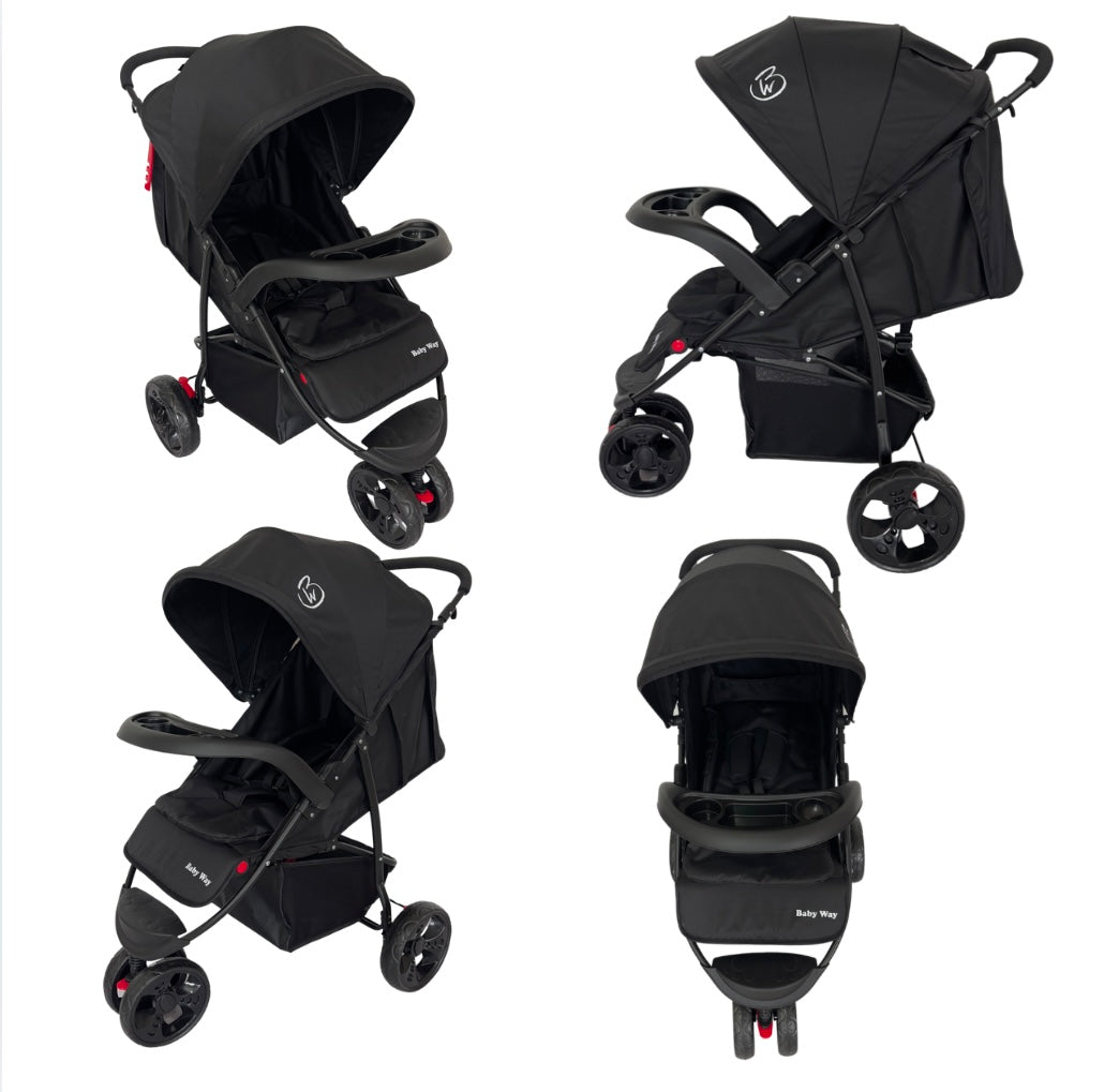 Explorer 3-Wheel Stroller with Food Tray