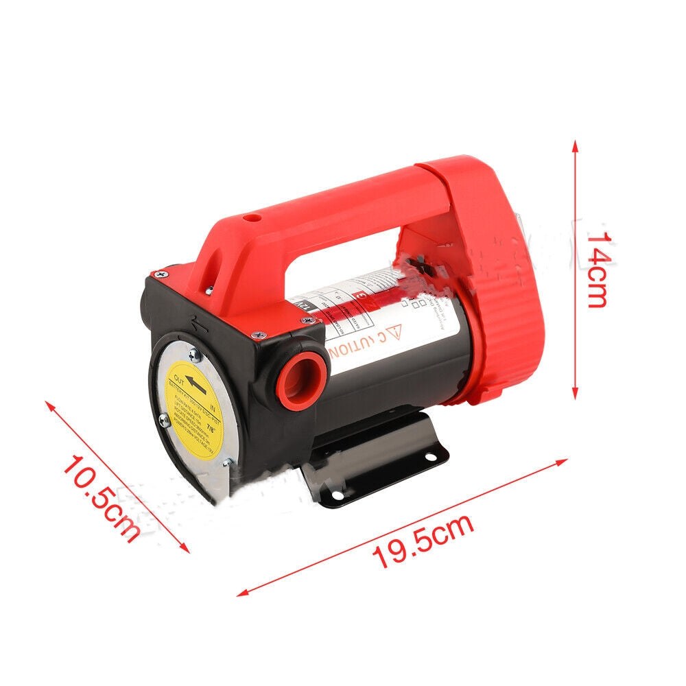 12V Electric Car Oil Diesel Fuel Bowser Transfer Pump Oil 40L/min