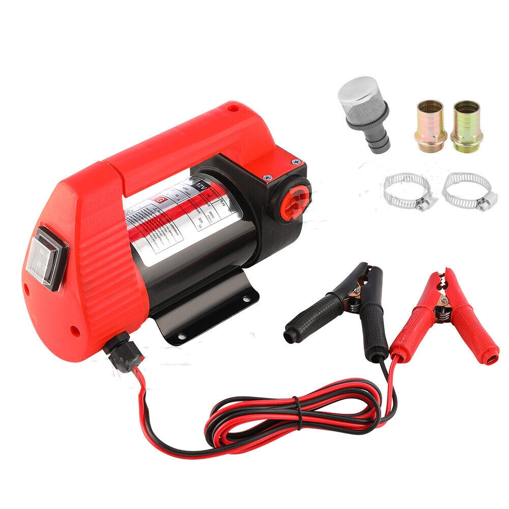 12V Electric Car Oil Diesel Fuel Bowser Transfer Pump Oil 40L/min