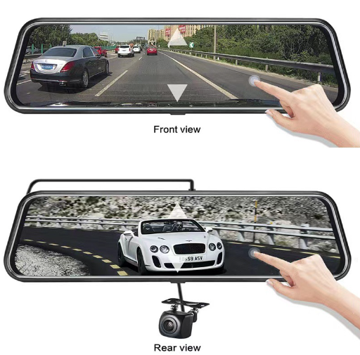 4K Mirror Dash Cam 9.66inch with 64GB Card & GPS