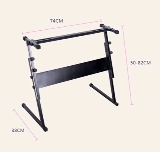 61 Electronic Keyboard Piano with Stand - 2.2cm Keyboard