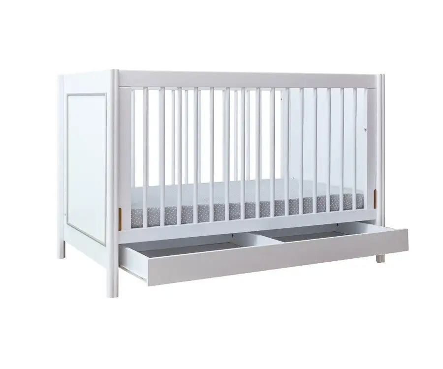 Kapai MERCURY Wooden Baby Cot Drop Side with Drawer - Babyonline
